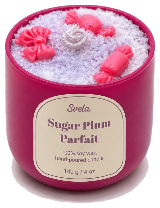 Sugar Plum Parfait Scented Candle Hand-poured Sugar Plum Parfait scented candle by SVELA